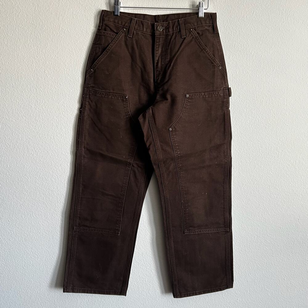 Carhartt B136 DKB brown double knee work wear carpenter pants